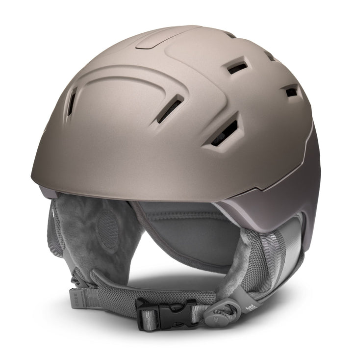 Women’s Brown Ski Helmet with Antibacterial Treatment and Ventilation 1
