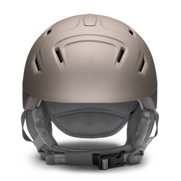Women’s Brown Ski Helmet with Antibacterial Treatment and Ventilation 3
