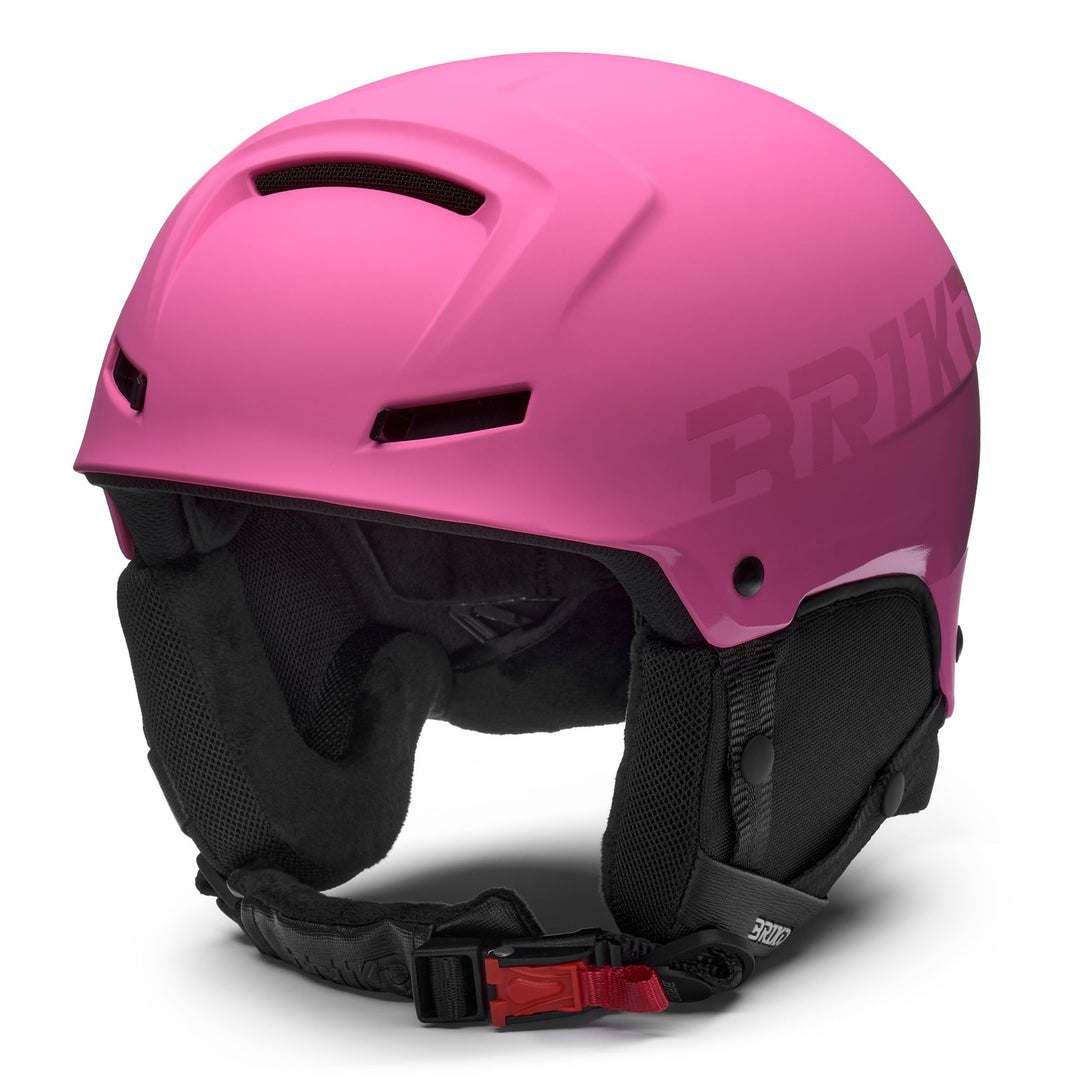 Woman Red Ski Helmet with Excellent Thermal Regulation 01
