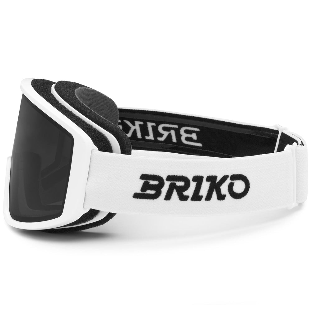 Occhiali da sci unisex bianchi con protezione antiappannamento e UV 02