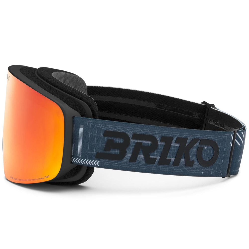 Occhiali da sci unisex blu e grigi con sistema di lenti magnetiche 02