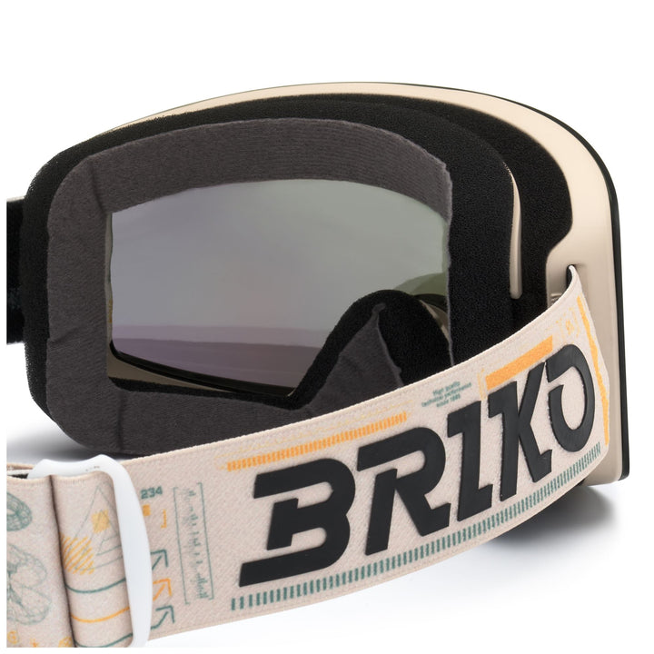 Masque de ski unisexe orange avec système de changement d'écran magnétique 4