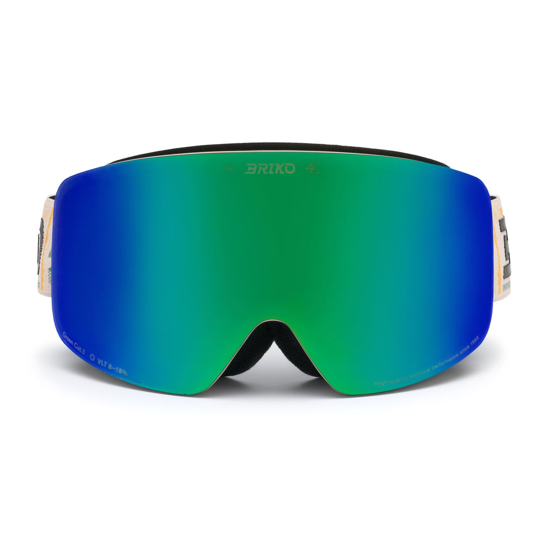 Maschera da sci unisex arancione con sistema di cambio lenti magnetico 01