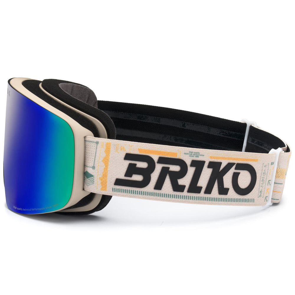 Maschera da sci unisex arancione con sistema di cambio lenti magnetico 02