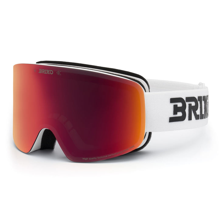 Unisex White Ski Goggles with Magnetic Lens Change System 3