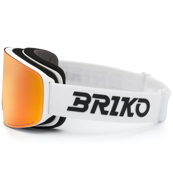 Masque de ski unisexe blanc avec système de changement d'écran magnétique 2