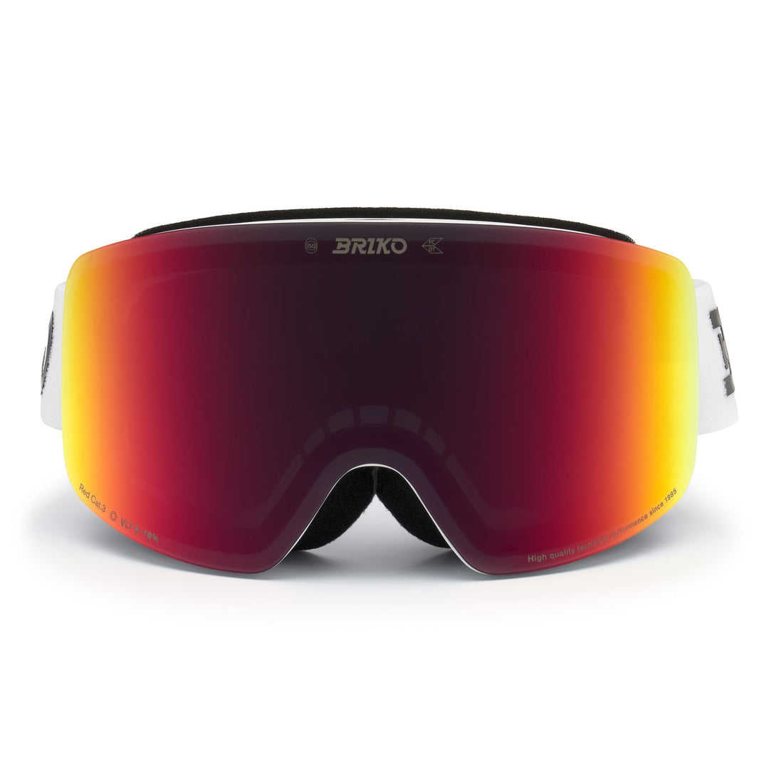 Unisex White Ski Goggles with Magnetic Lens Change System 01