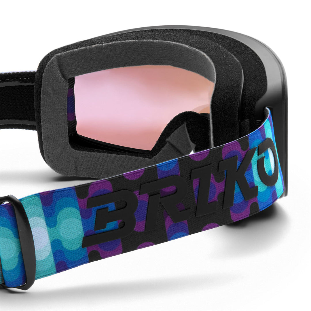 Unisex Black and Turquoise Ski Goggles with Magnetic Lens Change System main