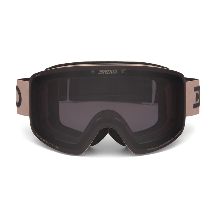 Unisex Beige Ski Goggles with Magnetic Lens Change System 1