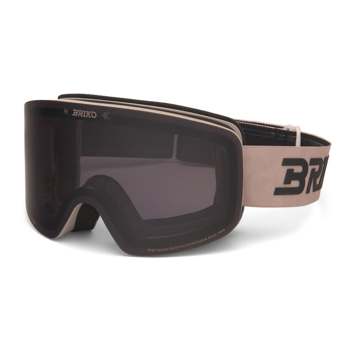 Unisex Beige Ski Goggles with Magnetic Lens Change System 3