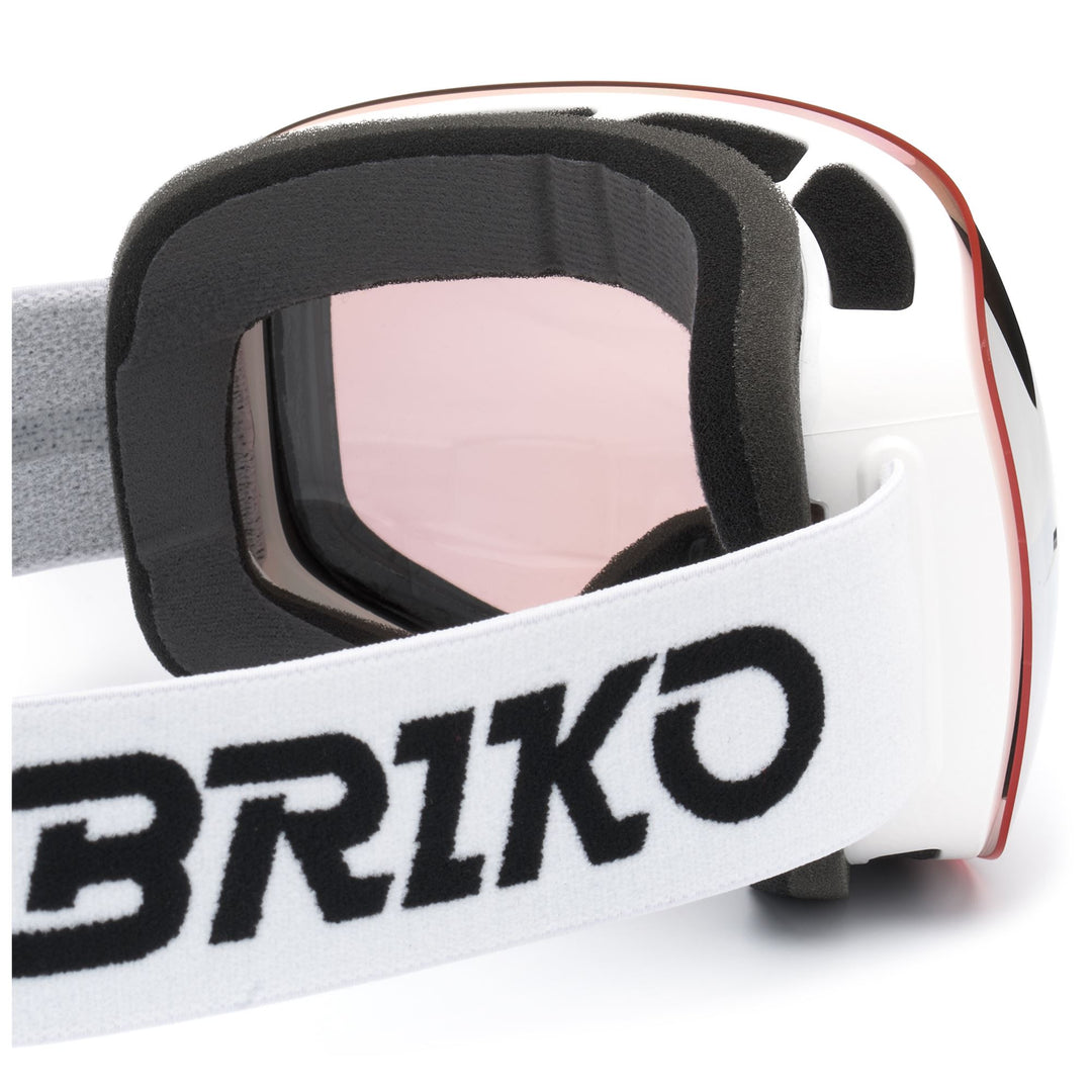 Lunettes de ski blanches unisexes avec traitement antibuée et protection UV main