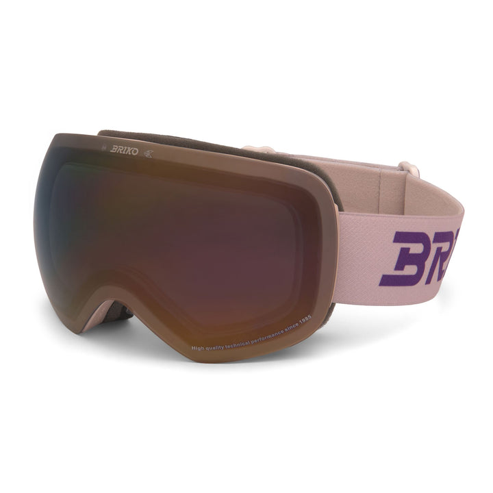 Beige Unisex Ski Goggles with Anti-Fog and UV Protection 3