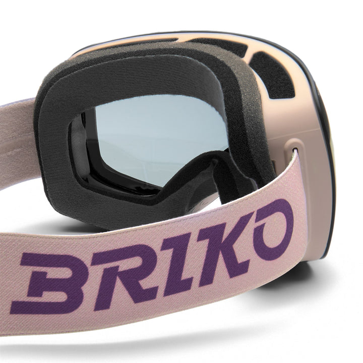 Beige Unisex Ski Goggles with Anti-Fog and UV Protection 4