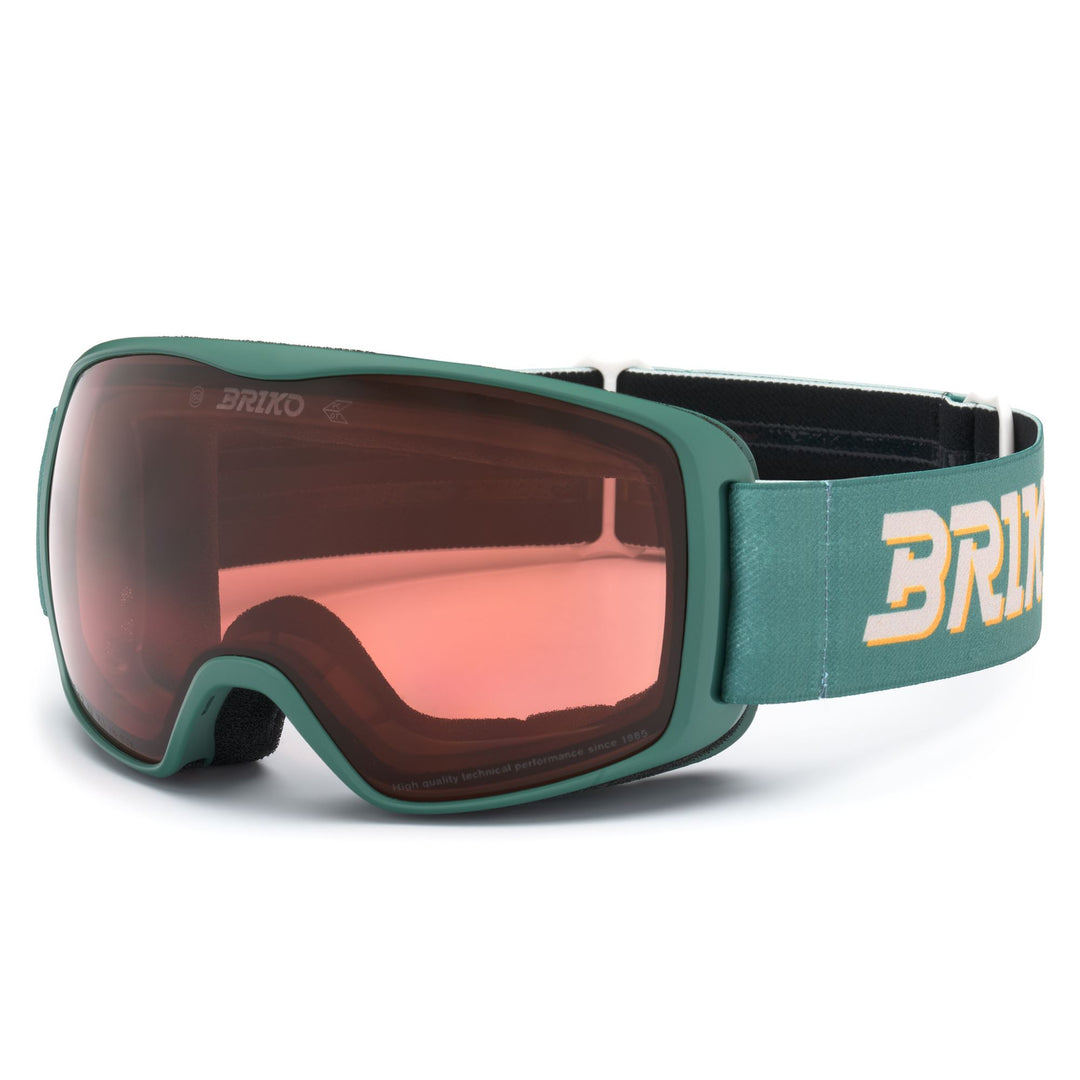 Maschera da sci unisex verde con lenti antiappannamento main