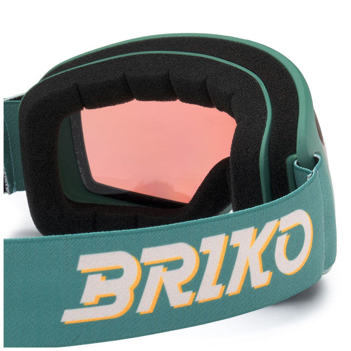 Maschera da sci unisex verde con lenti antiappannamento 4