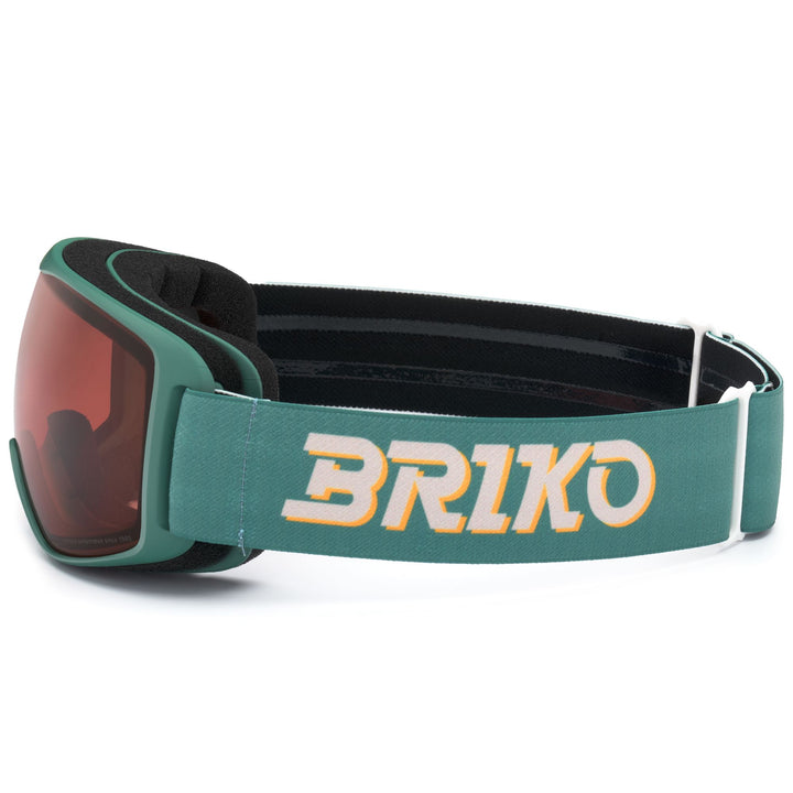 Maschera da sci unisex verde con lenti antiappannamento 2