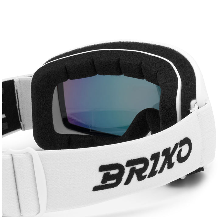 Maschera da sci unisex bianca con tecnologia antiappannamento 4