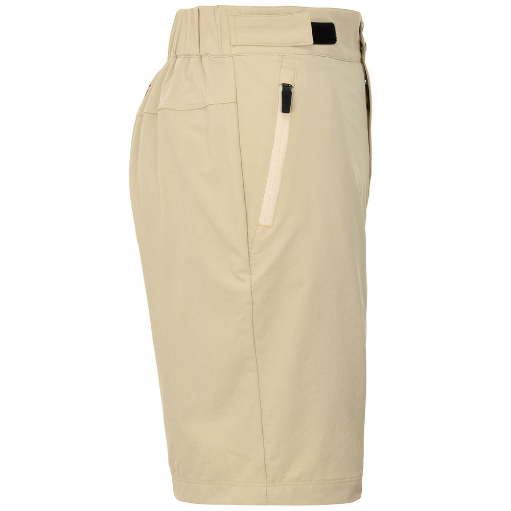 Pantaloncini da ciclismo MTB da donna beige con imbottitura 02