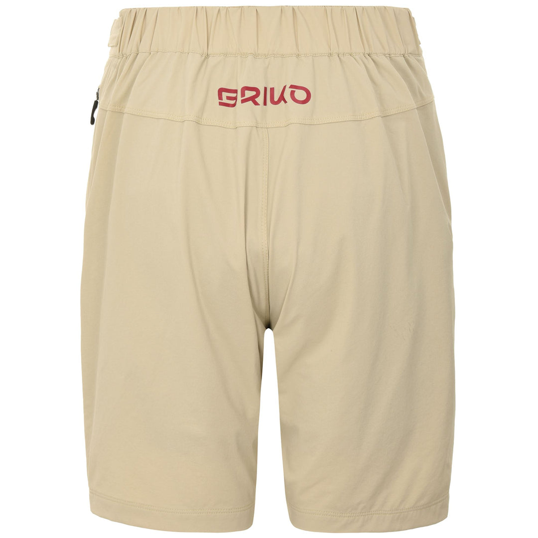 Pantaloncini da ciclismo MTB da donna beige con imbottitura main