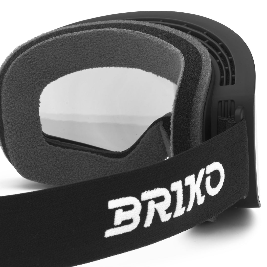 Maschera da sci unisex nera con protezione antiappannamento e UV main