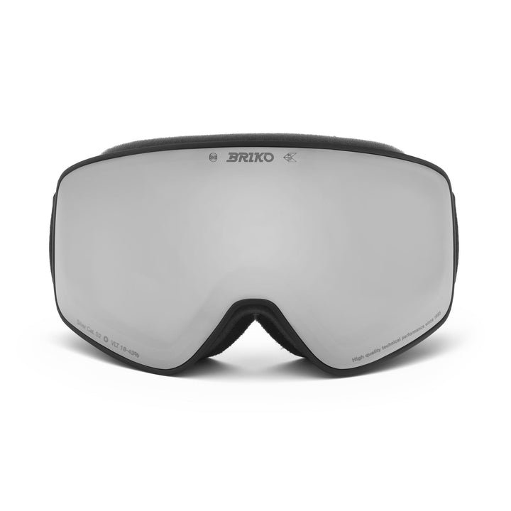 Maschera da sci unisex nera con protezione antiappannamento e UV 1