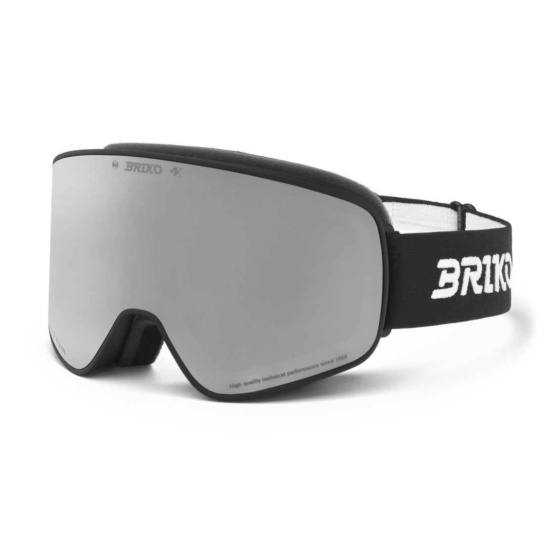 Maschera da sci unisex nera con protezione antiappannamento e UV main