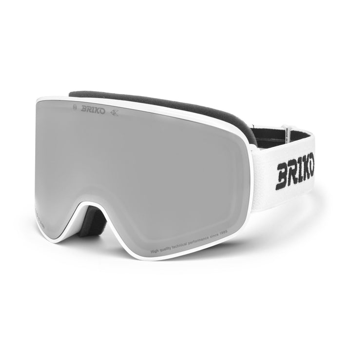 Maschera da sci unisex bianca con protezione antiappannamento e UV 3