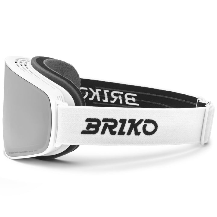 Masque de ski unisexe blanc avec traitement antibuée et protection UV 2