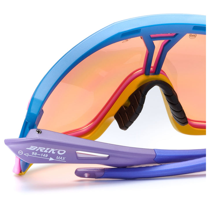 Lunettes de soleil de sport unisexes violettes et multicolores avec protection antibuée 4