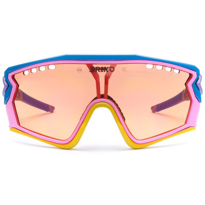 Lunettes de soleil de sport unisexes violettes et multicolores avec protection antibuée 1