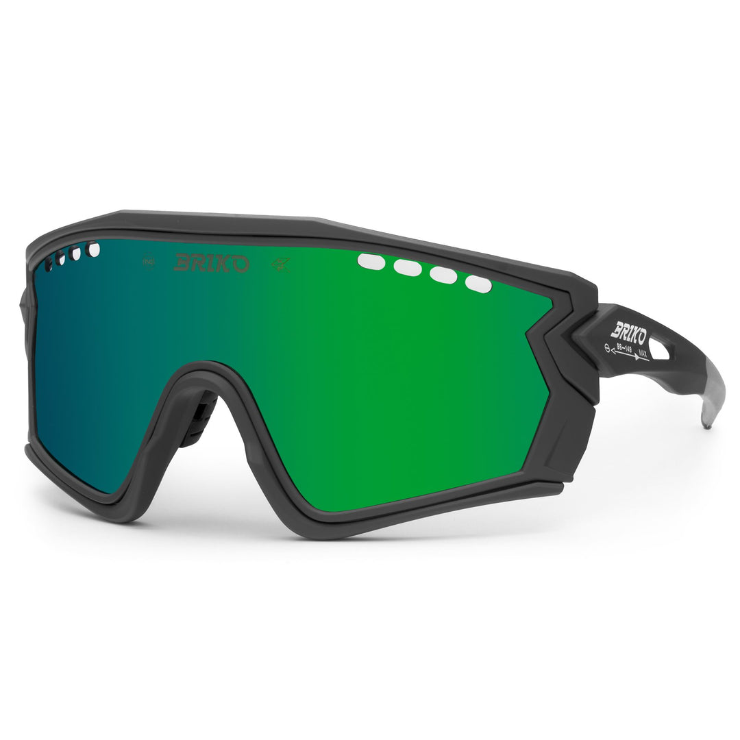 Lunettes de soleil grises unisexes avec traitement antibuée et protection UV pour le sport main