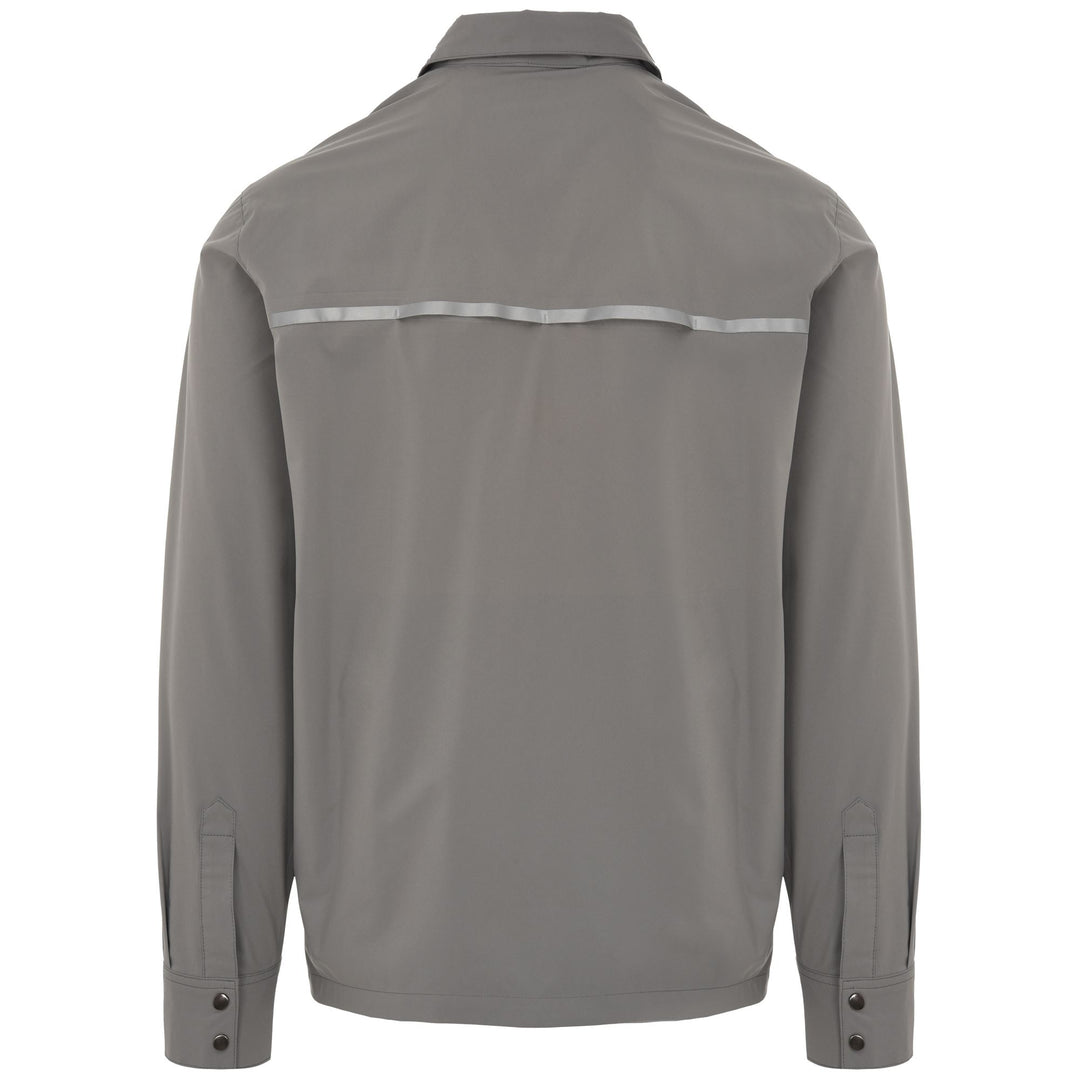 Grey Men's Urban Cycling Shirt with Waterproof and Reflective Features main