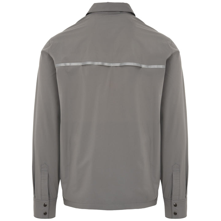 Grey Men's Urban Cycling Shirt with Waterproof and Reflective Features 3