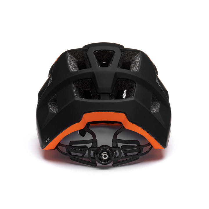 Unisex Black and Orange MTB Cycling Helmet with Ventilation and Visor 4