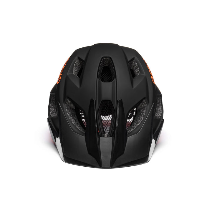 Helmets Unisex AKAN Helmet MATT BLACK - ORANGE FLAME Dressed Side (jpg Rgb)		