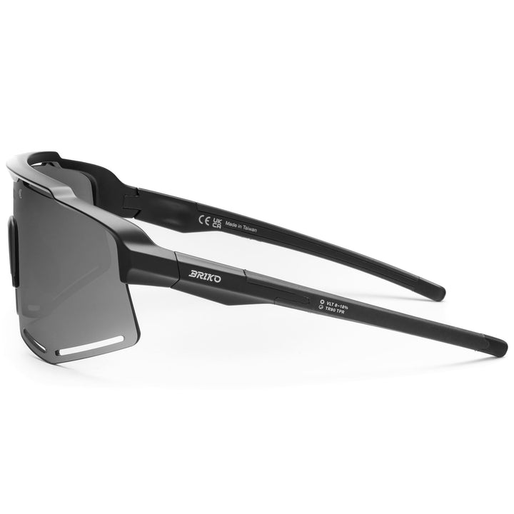 Lunettes de soleil de sport noires unisexes avec protection UV et ajustement réglable 2