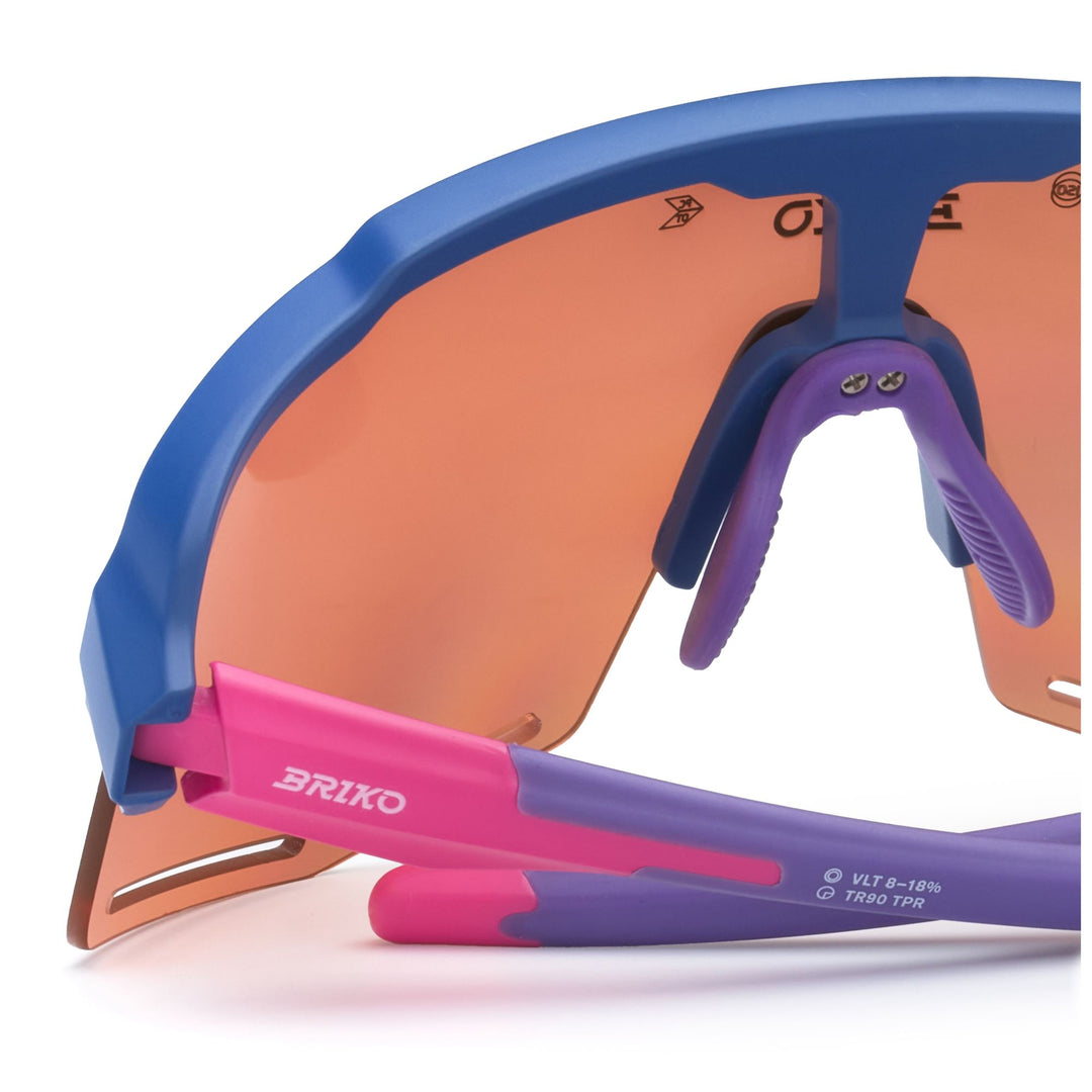 Occhiali da sole sportivi unisex blu e multicolor con protezione UV main