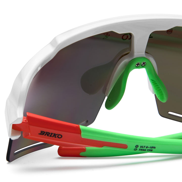 KOMI - Occhiali - Occhiali da sole - Unisex - Shiny white neon green pink orange-PUM3-White 4