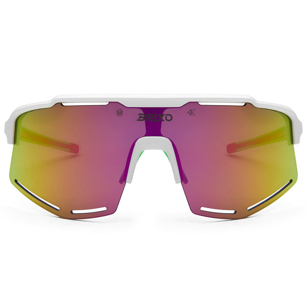 Glasses Unisex KOMI Sunglasses Shiny white neon green pink orange