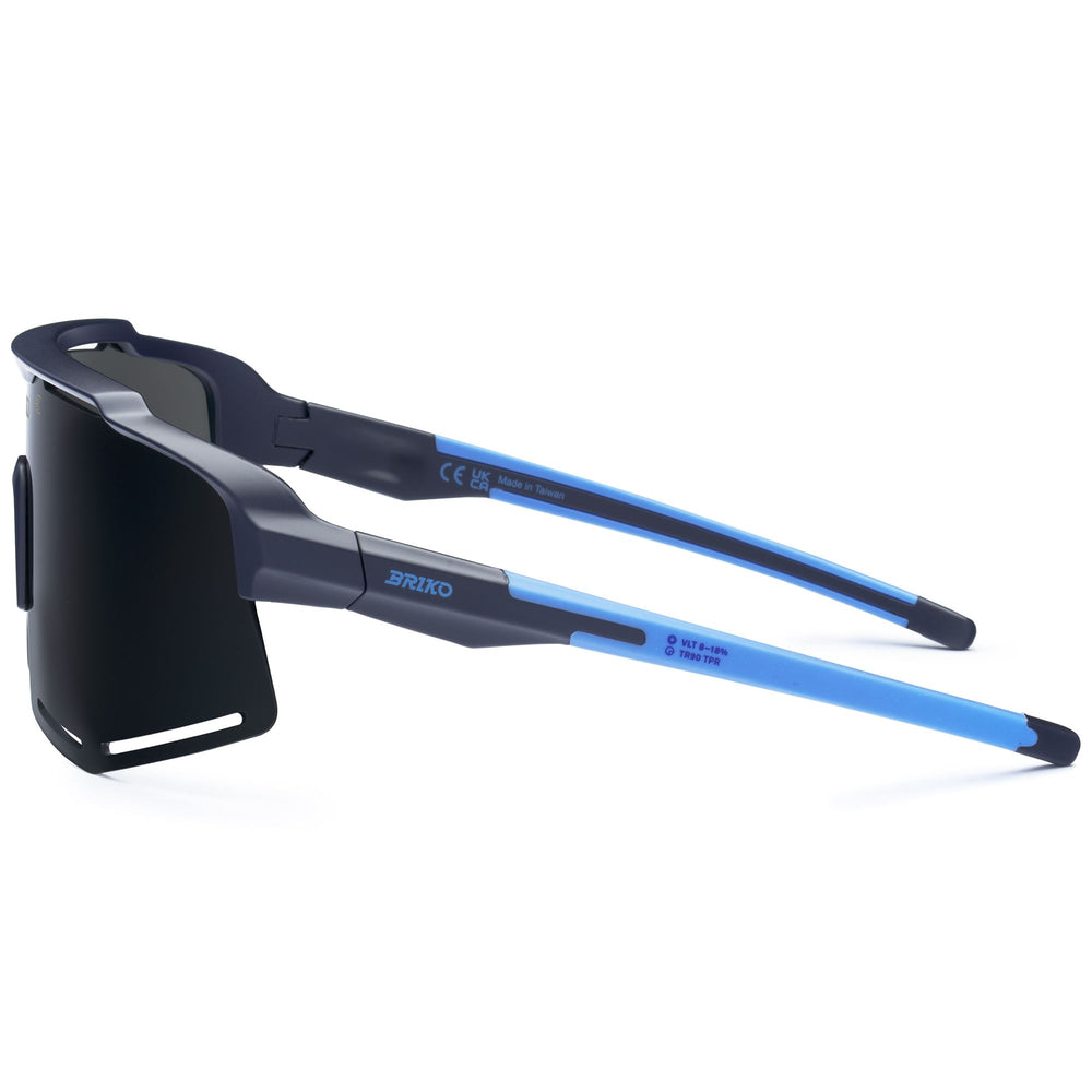 Occhiali da sole sportivi unisex blu con protezione UV e vestibilità regolabile 02