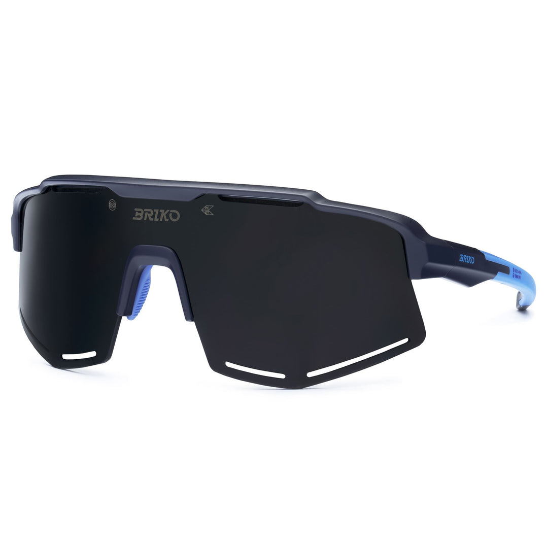 Lunettes de soleil de sport bleues unisexes avec protection UV et ajustement réglable main
