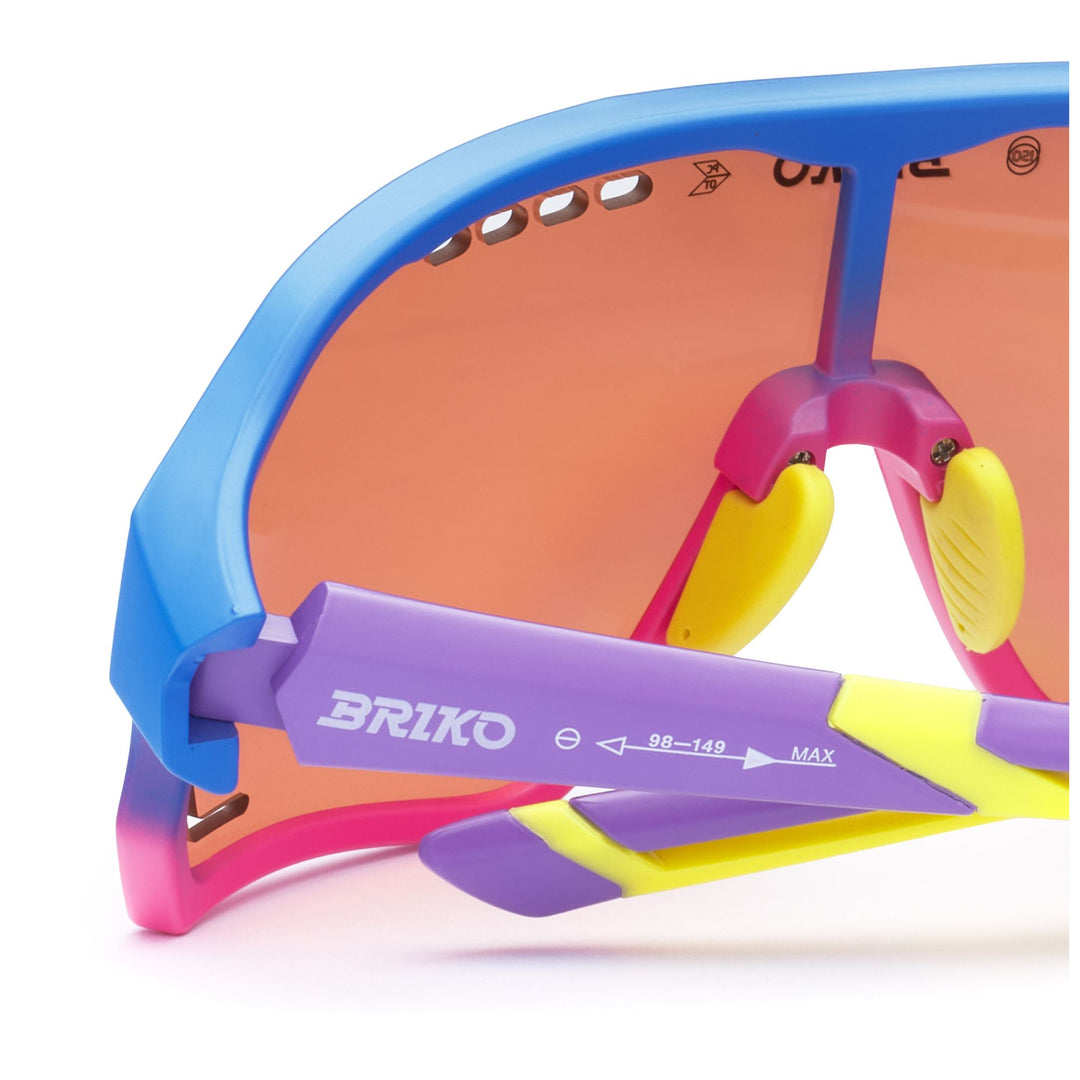 Lunettes de soleil unisexes violettes et multicolores avec protection UV main