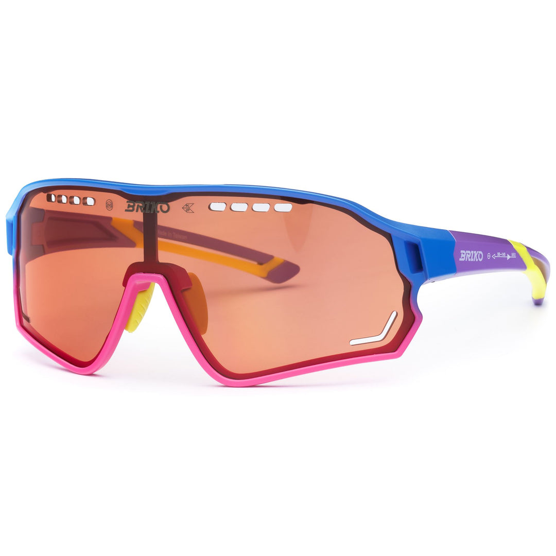 Lunettes de soleil unisexes violettes et multicolores avec protection UV main