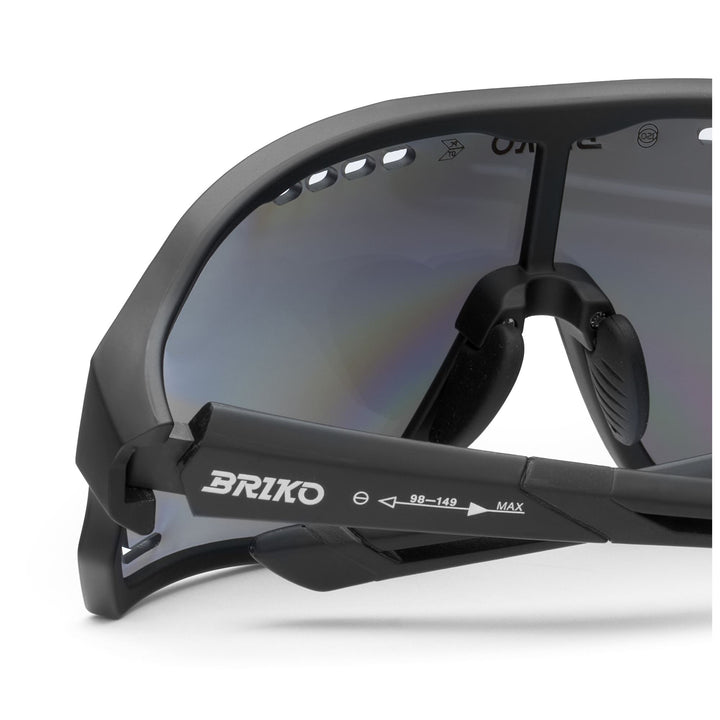 Lunettes de soleil de sport noires unisexes avec protection UV 4