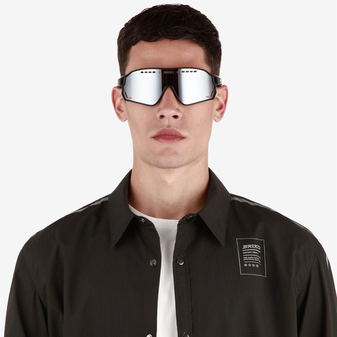 Occhiali da sole sportivi neri unisex con protezione UV main