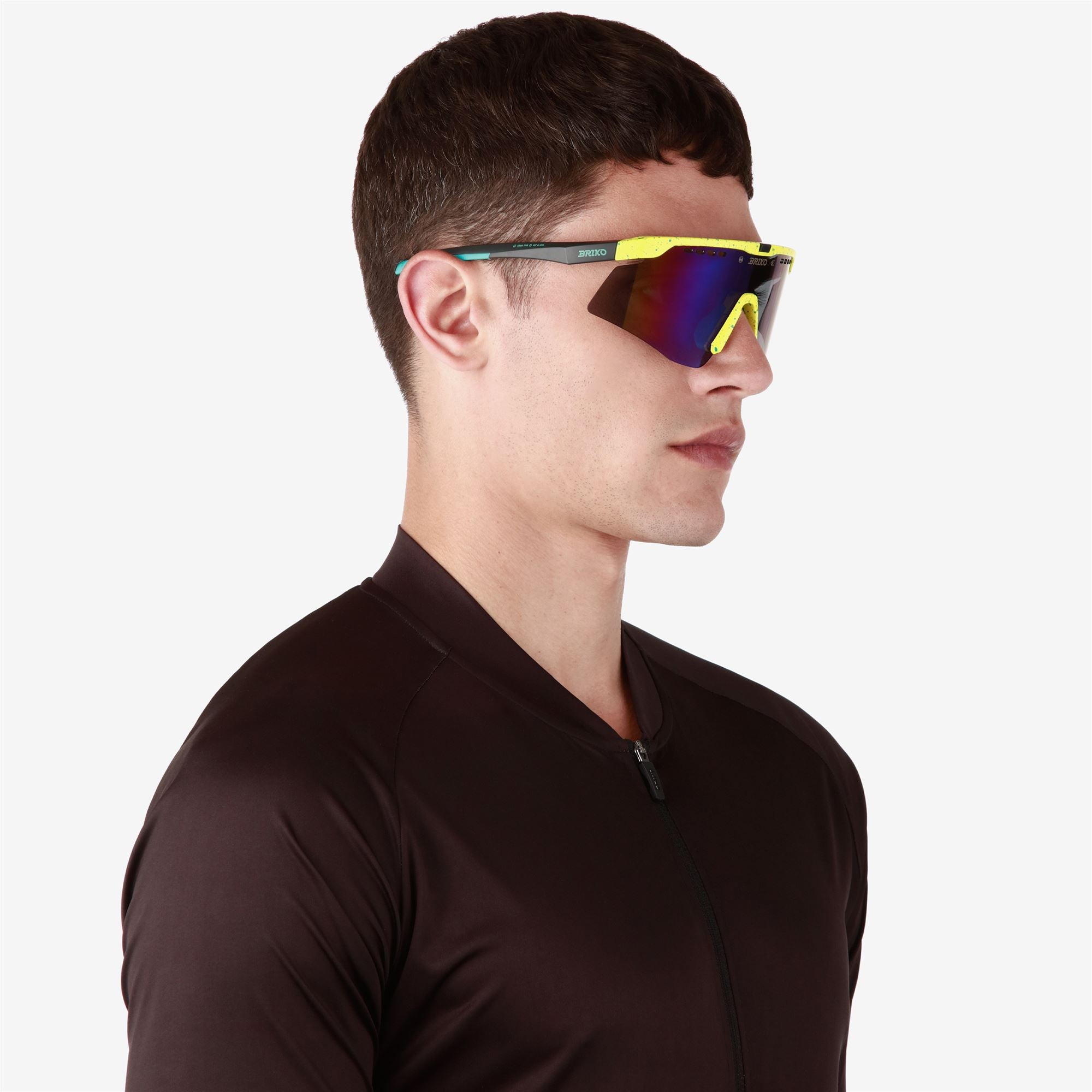 Glasses Unisex SHUTTLE Sunglasses Dotted Yellow Turquoise - BM3