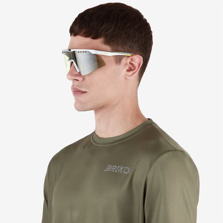 Lunettes de soleil unisexes grises et argentées avec protection UV et système de changement de verres 7