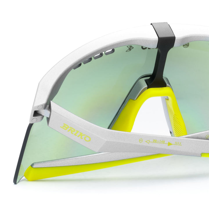 Lunettes de soleil unisexes grises et argentées avec protection UV et système de changement de verres 4