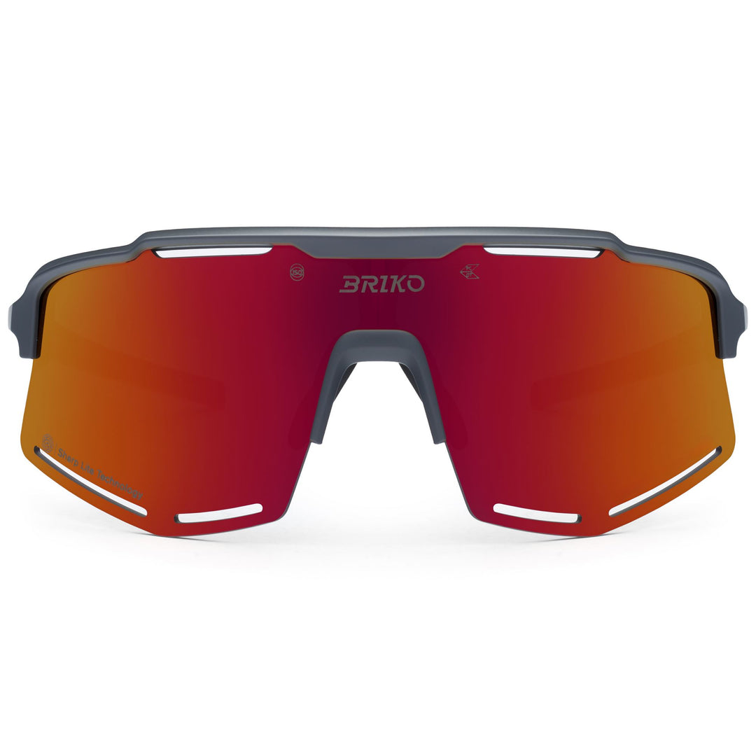 Occhiali da sole sportivi unisex grigi con protezione UV e contrasto migliorato 01