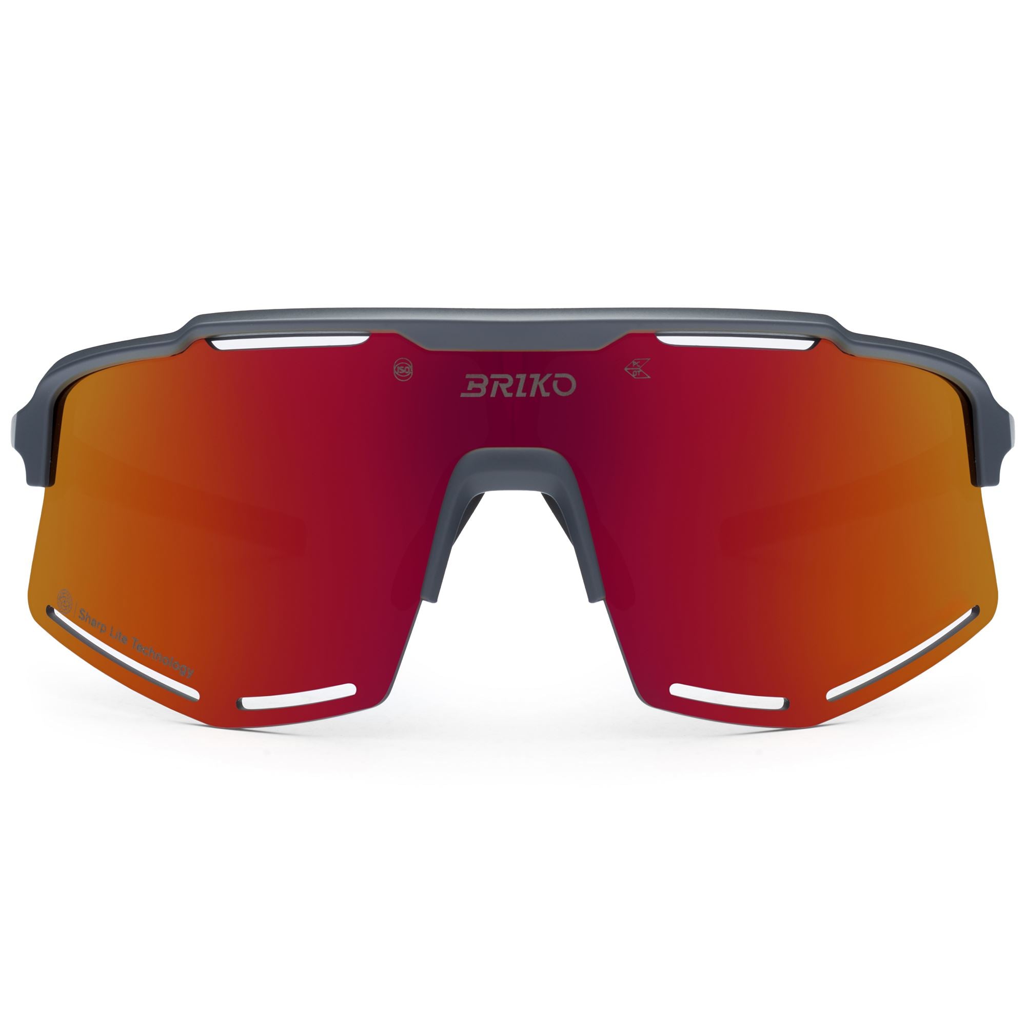 Unisex Grey Sport Sunglasses with UV Protection and Enhanced